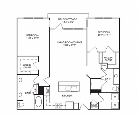 Dwell at McEwen - Franklin, TN - B11 Floor Plan