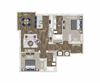 22F7 Floor Plan Briley apartments - downtown Matthews, NC - 22F7 Floor Plan 1261 SF