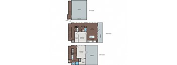 Larq Henderson Apartments | Dallas, TX | 22T1A Floor Plan 1763 SF