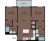 22F1 Floor Plan Pace Apartments - South Las Vegas, NV - 22F1 Floor Plan 967 SF