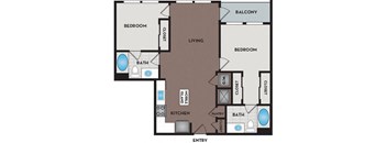 Vinings Lofts and Apartments - Atlanta, GA - B1 Floor Plan