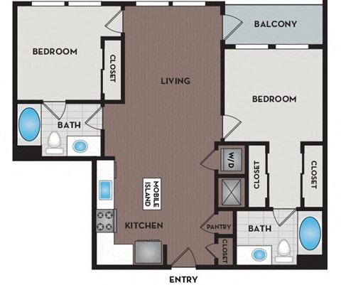 Vinings Lofts and Apartments - Atlanta, GA - B1 Floor Plan