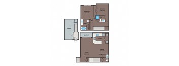 NoA on McNeil Apartments - Round Rock Austin, TX - 22T2 Floor Plan 1154 SF