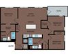 32F1 Floor Plan Pace Apartments - South Las Vegas, NV - 32F1 Floor Plan 1223 SF