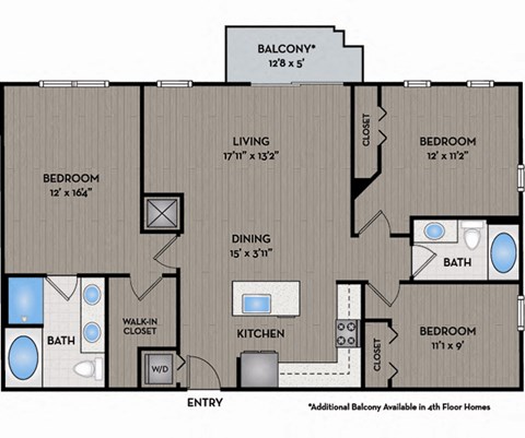 The District Boynton - Boynton Beach, FL - 32F1 Floor Plan 1303 SF