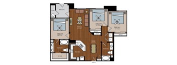 Avion on Legacy - Scottsdale, AZ Apartments - C1 Floor Plan 1345 SF