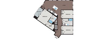 Vinings Lofts and Apartments - Atlanta, GA - C1 Floor Plan