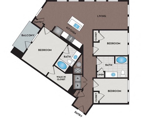 Vinings Lofts and Apartments - Atlanta, GA - C1 Floor Plan