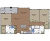 C1 Stoneledge - Grapevine, TX - C1 floor plan 1458 Sq Ft