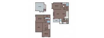 NoA on McNeil Apartments - Round Rock Austin, TX - 32T1 Floor Plan 1468 SF