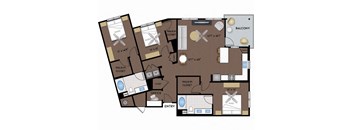 Joule La Floresta - Brea, CA - 32F1 Floor Plan 1535 SF