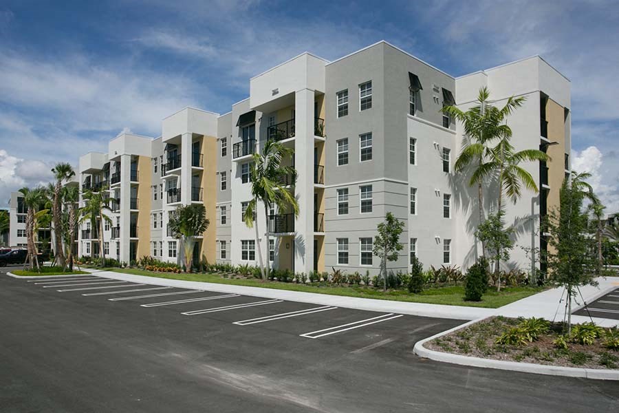 In addition to surface parking, we also offer private garages and an electric vehicle charging station