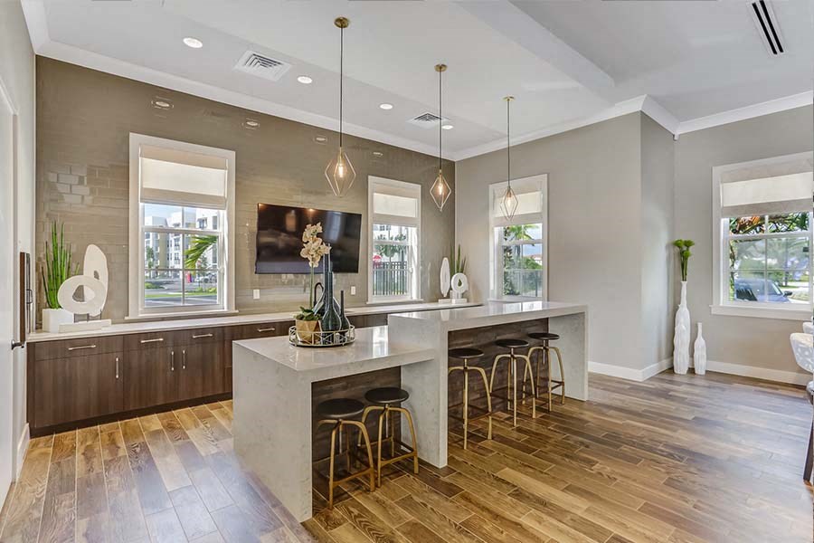 Host a dinner party in the clubhouse's entertainment kitchen