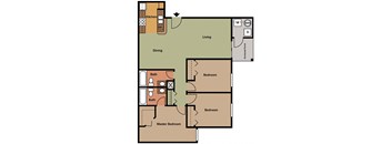 a diagram of a floor plan of a house