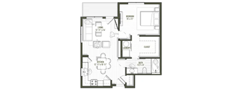 West 8th - 1bd Amethyst
