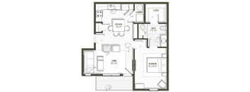 West 8th - 1bd Turquoise