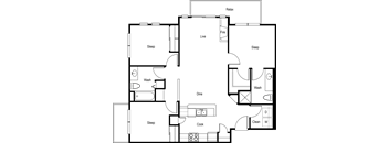 a floor plan of a house