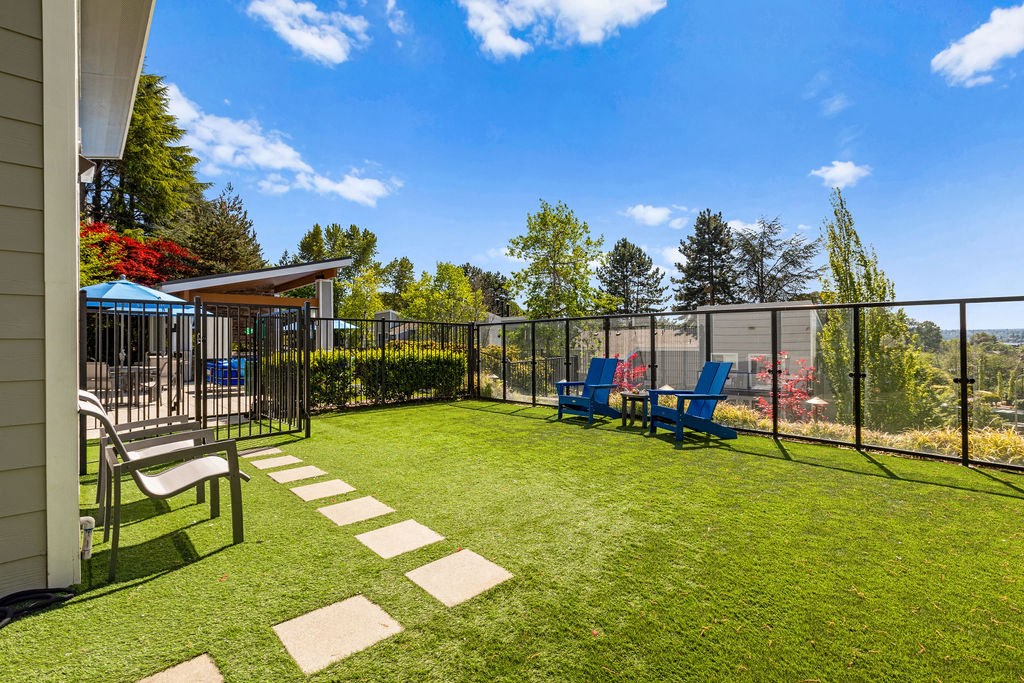 Fenced in area for pet relief