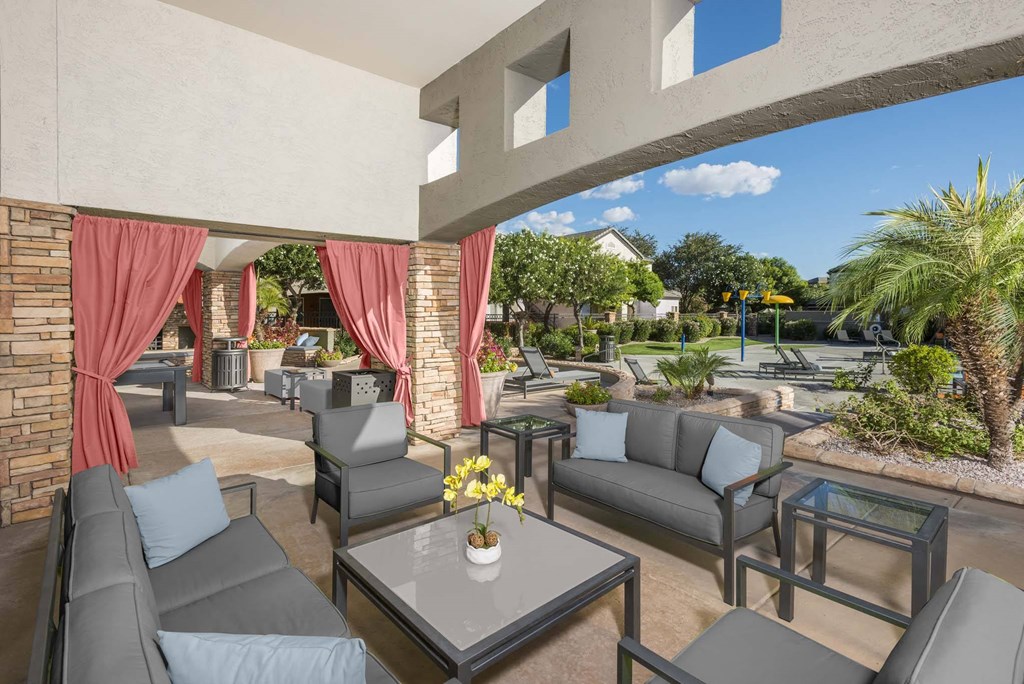 Outdoor seating area