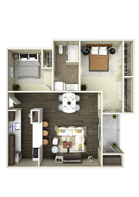 Avia McCormick Ranch 3D Floor Plans Jasmine