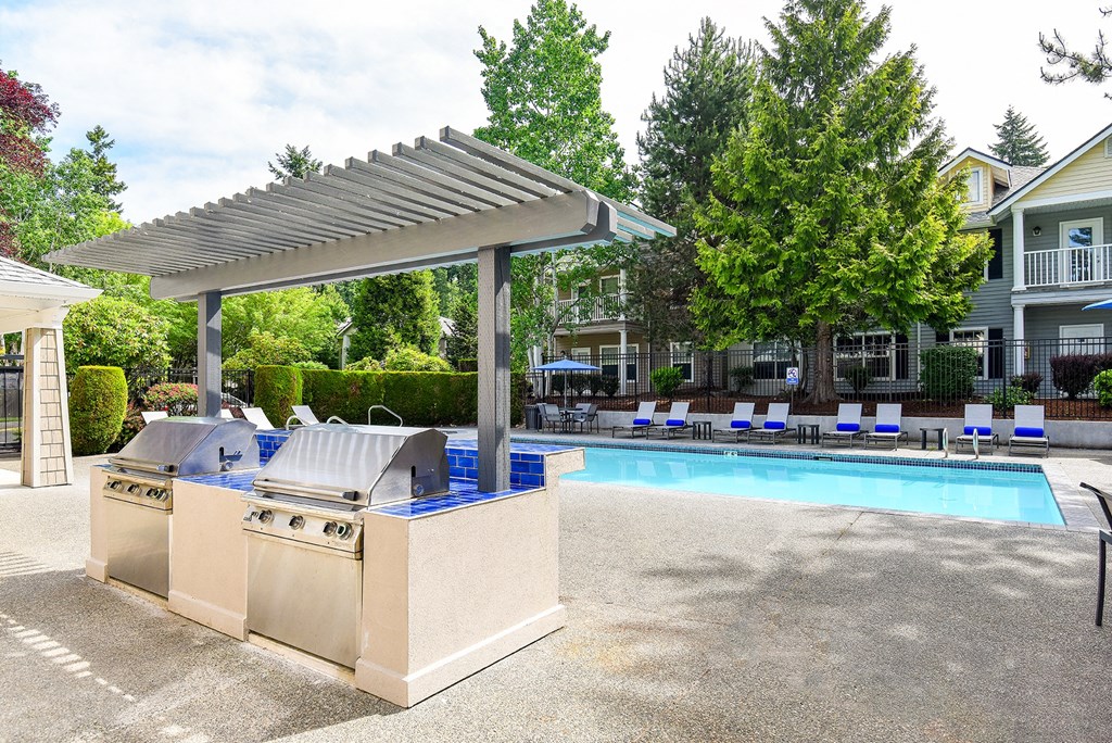 our apartments showcase a swimming pool