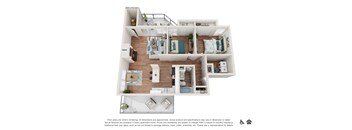 bedroom floor plan an in 4 bed 2 bath, opens a dialog