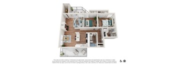 bedroom floor plan an in 4 bed 2 bath, opens a dialog