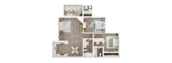 A collage of a bathroom layout with a shower, toilet, and sink.