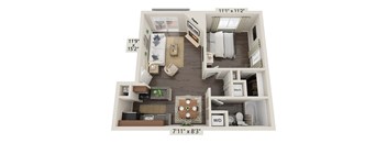 a 1 bedroom floor plan is available at the crossings at white marsh apartments in white marsh,
