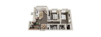 a 1 bedroom floor plan | apartments in garland tx