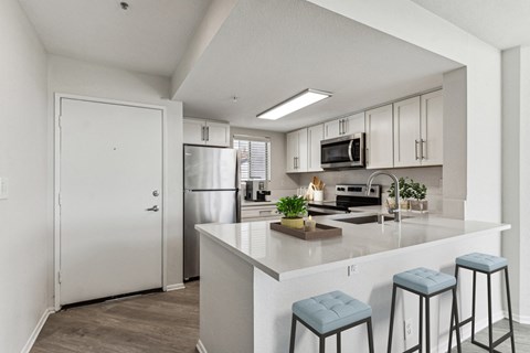 Newport Palms Apartments in Costa Mesa, California Model Kitchen