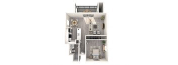 Newport Palms 1x1 A Floor Plan