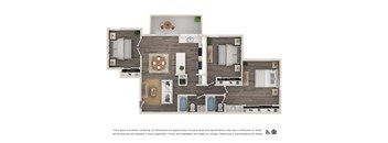 El Dorado 3 bed 2 bath floor plan