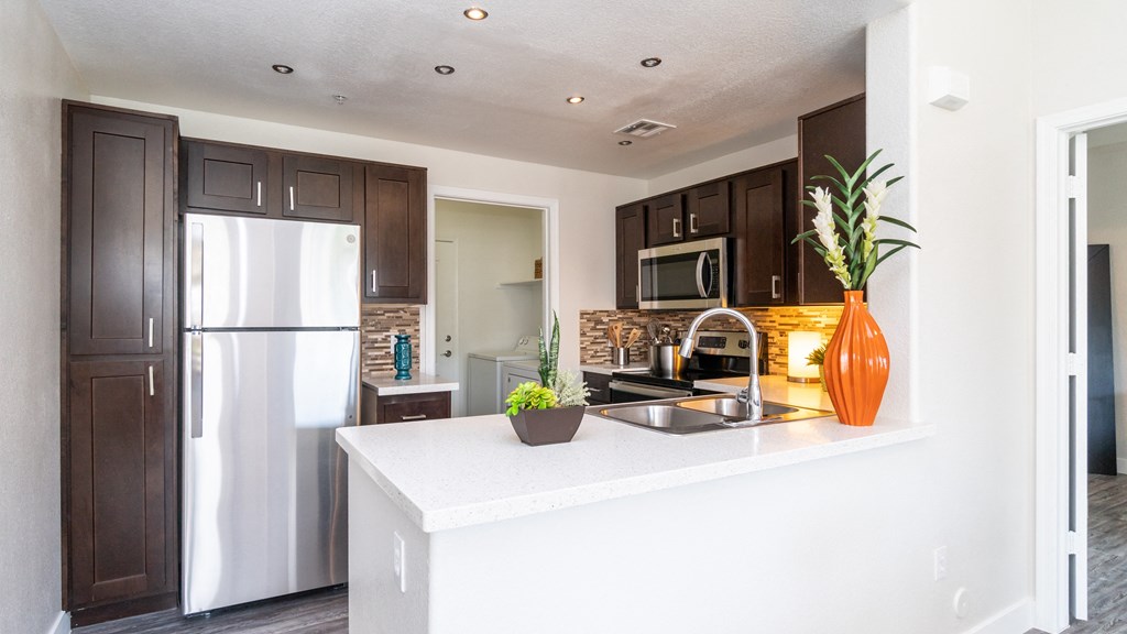 kitchen with countner space