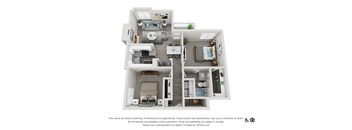 The Hamilton 2 Bedroom / 1 Bath