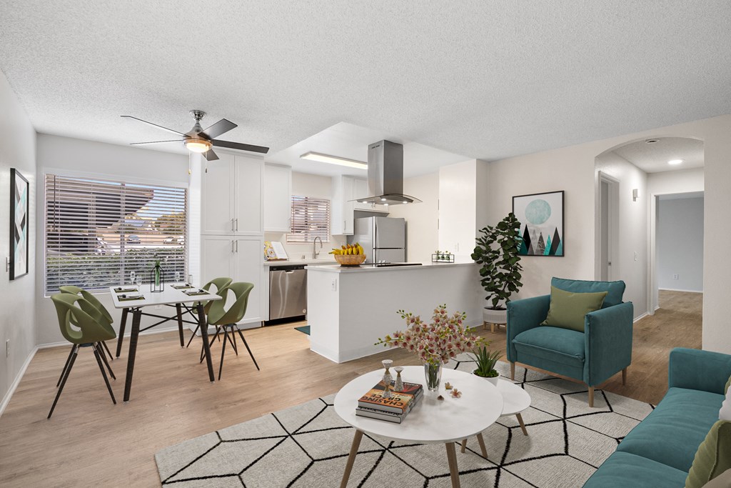 Waterleaf Apartment Living room and dining