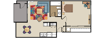 1 Bedroom 1 Bath - Classic