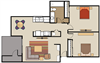 2 Bedroom 1 Bath - Classic
