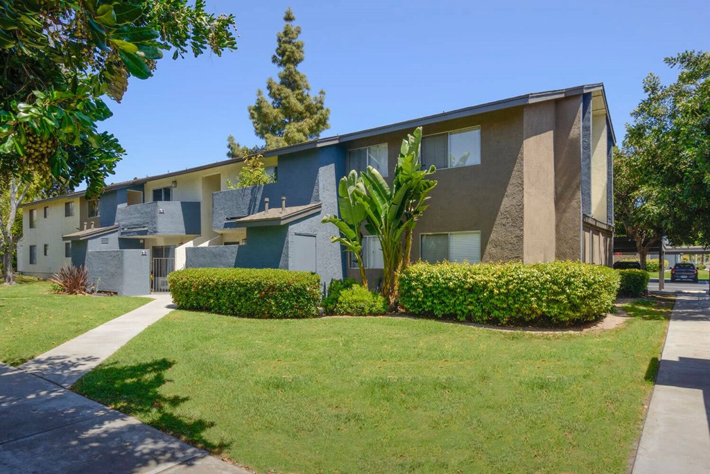 our apartments showcase a beautiful lawn