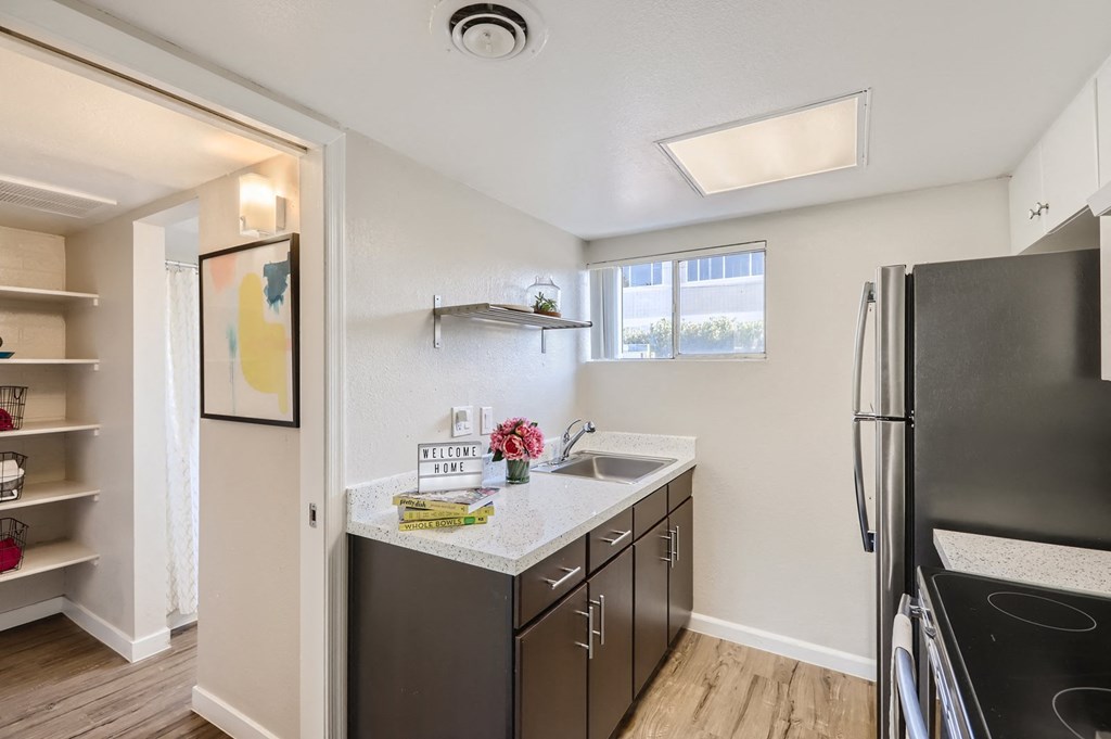 our apartments offer a modern kitchen with stainless steel appliances