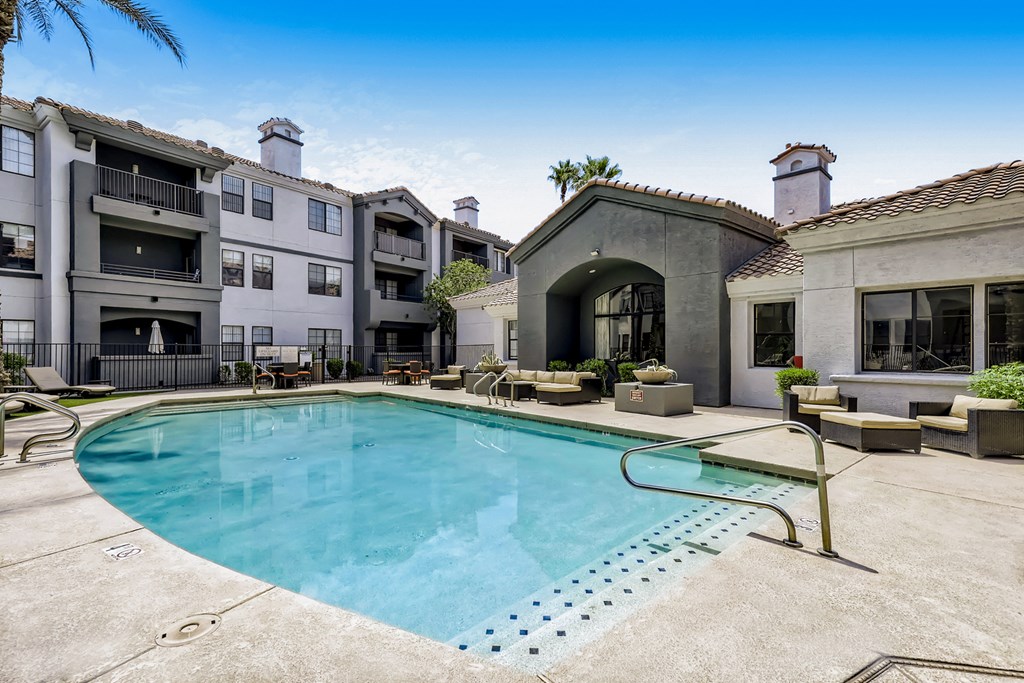 our apartments have a large resort style swimming pool