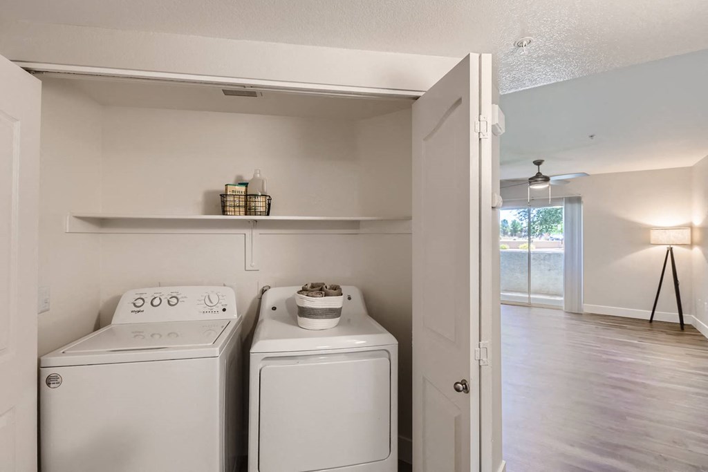 our apartments have a laundry room with a washer and dryer