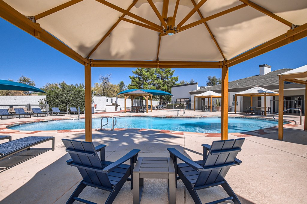 our apartments showcase an unique swimming pool