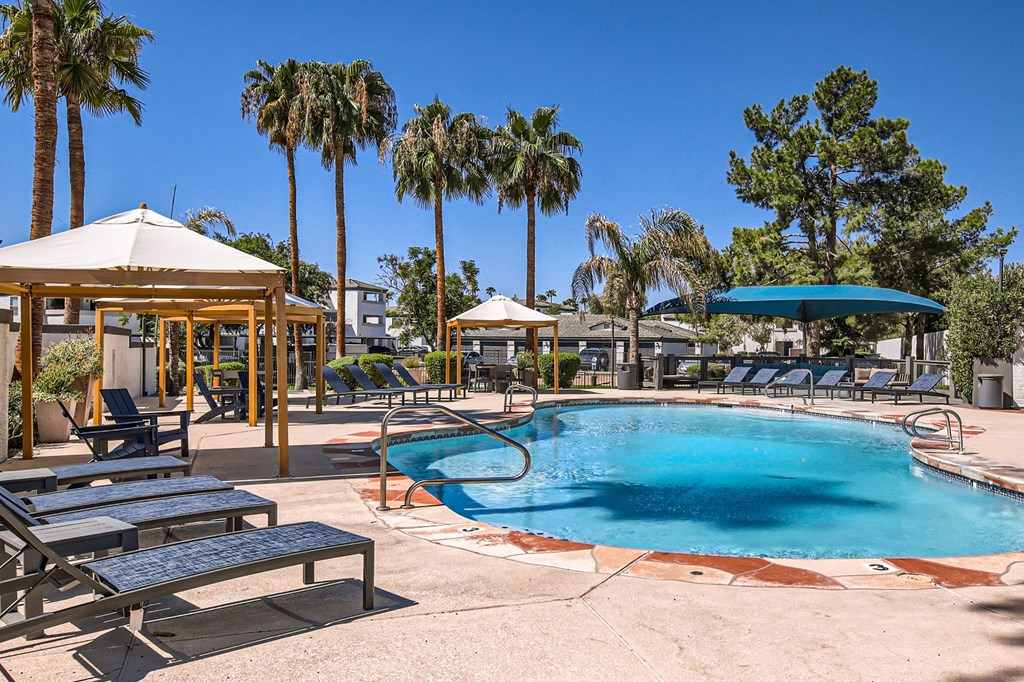 our apartments showcase an unique swimming pool