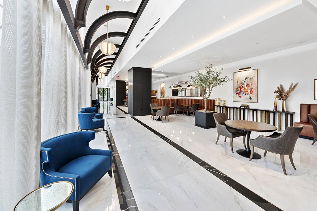 a view of the lobby of the westbury hotel in dublin