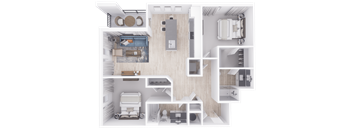 a floor plan image of the ridgewood apartments in houston, tx