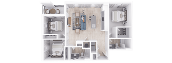 a 1 bedroom floor plan | apartments in garland tx