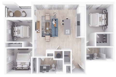 a 1 bedroom floor plan | apartments in garland tx