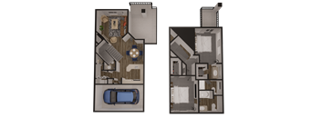 the floor plan of the residence