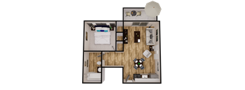 1x1 small floor plan flats at pinecliff